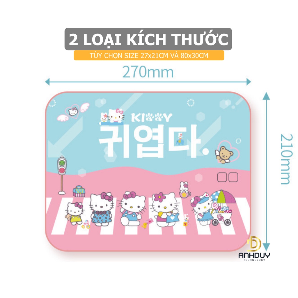 Miếng lót chuột 27x21cm và 80x30cm Yindiao chất liệu cao su tự nhiên chống thấm nước hỗ trợ di chuột chính xác trang trí