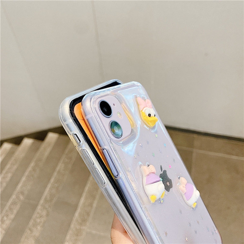 Ốp iphone - Ốp lưng 3d Vịt Donald ( hình nổi ) 6/6splus/7/8/7plus/8plus/x/xs/xsmax/11/11promax - Awifi Case