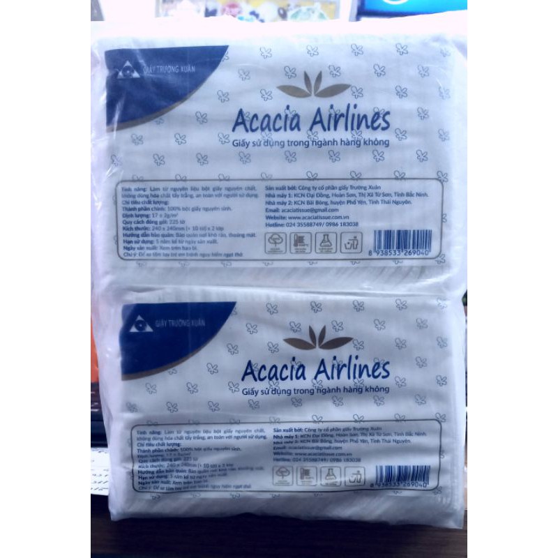 Giấy ăn hàng không Acacia Airline  - 75k/2 bịch