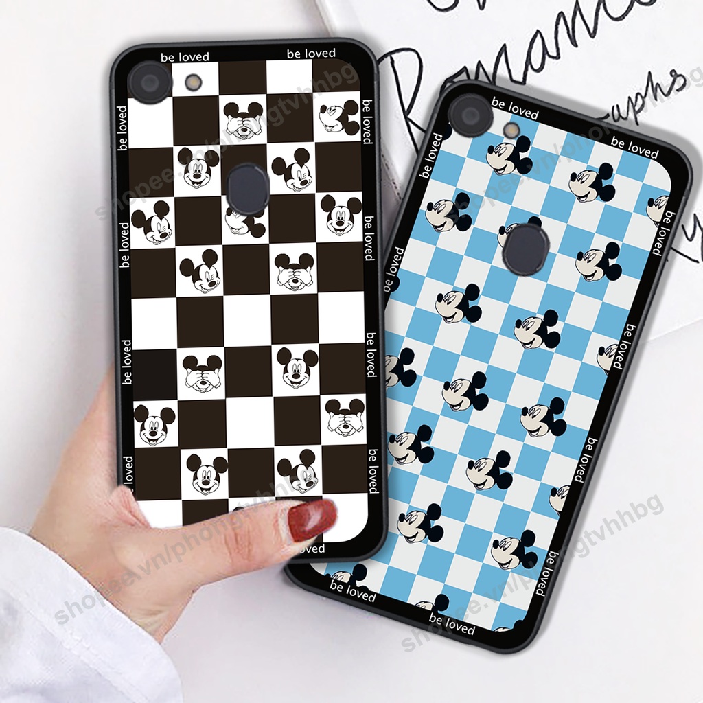 Ốp lưng Oppo F5 / F5 Youth / F7 / F7 Youth  ốp họa tiết trái tim caro, chuột mikey thể thao cực đẹp cute cực bền bỉ