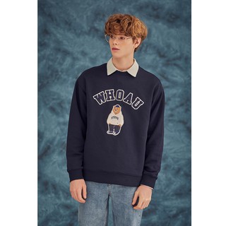 WHOAU Sweatshirt xuất Hàn dành cho anh em