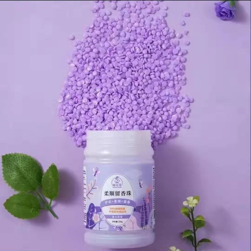 Hạt xả vải lưu hương tự nhiên thơm dịu lâu phai làm mềm chống tĩnh điện cho quần áo 200g