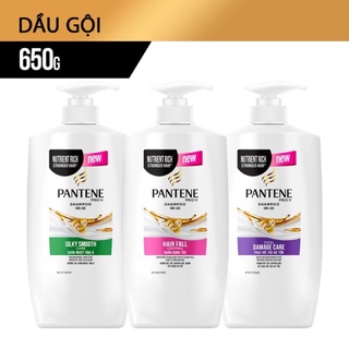 Dầu Gội Pantene Shampoo Giảm Gàu / Phục Hồi Hư Tổn / Ngăn Rụng Tóc / Suôn Mượt Óng Ả 650ml