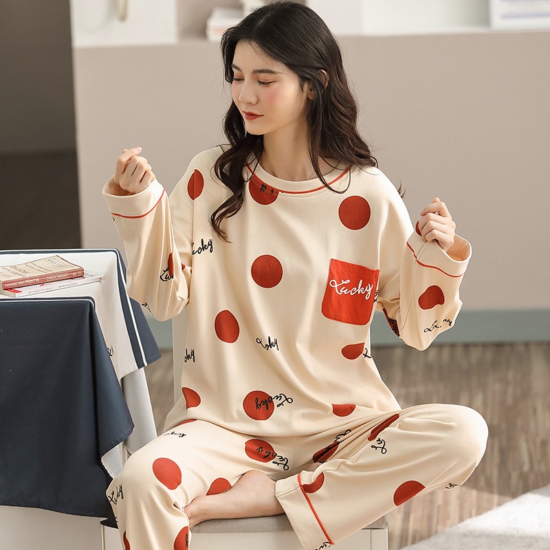 Bộ Đồ Ngủ Nữ Mặc Nhà Vải Co Giãn 4 Chiều-Quần Áo Dài Tay Dày Ở Nhà Mùa Xuân Thu Đông Dễ Thương Giá Rẻ Ảnh Thật BĐN46 | BigBuy360 - bigbuy360.vn
