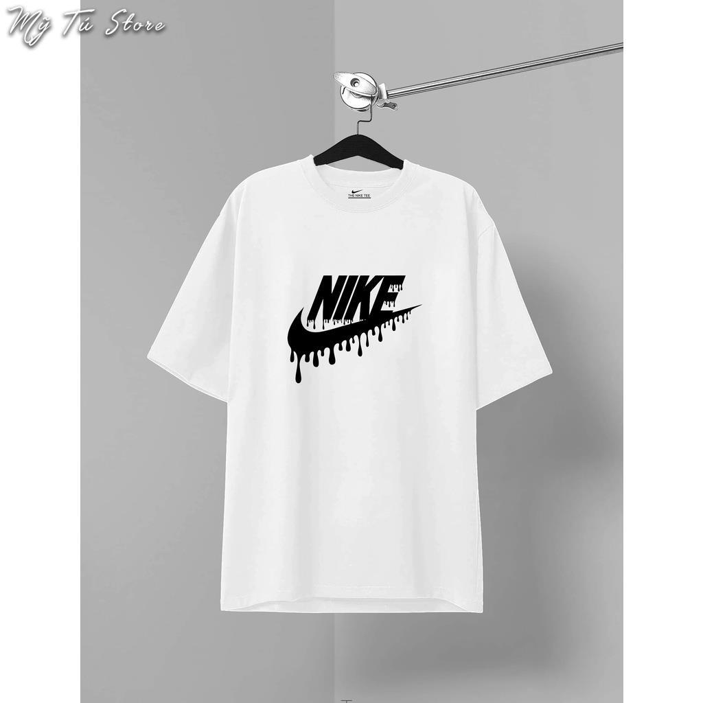 Áo thun Unisex Custom chữ tan chảy, Vải Cao Cấp Cotton 100%