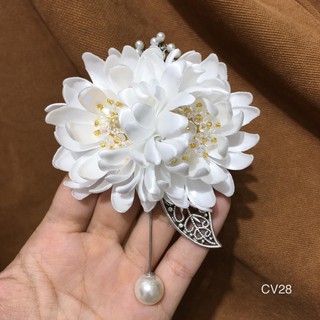 Hoa Cài Áo handmade  Cao Cấp CV28 - HUTALINA