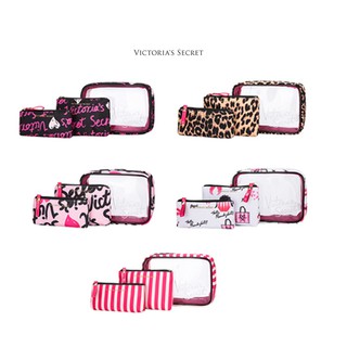 Túi đựng túi nhựa pvc trang điểm 3 trong 1 Victoria 's Secret