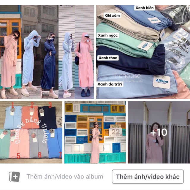 Áo chống nắng dáng dài