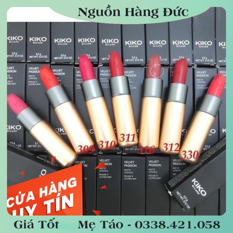 [auth] (SALE) Son Kiko Velvet Passion Matte - Full màu Đủ Bill tại Đức [Hot]