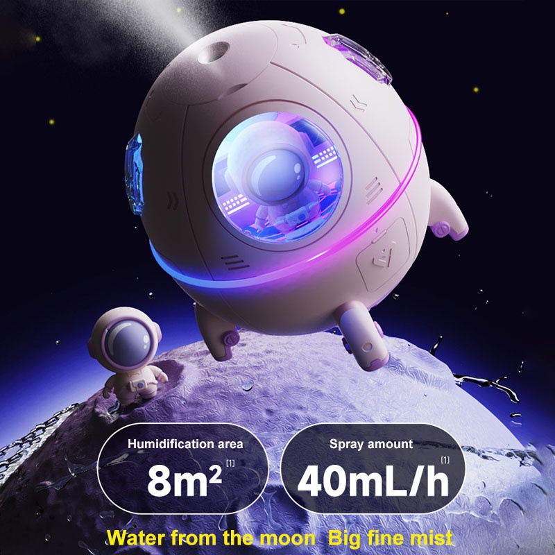 Máy Phun Sương Làm Ẩm Không Khí Có Đèn LED Nhiều Màu