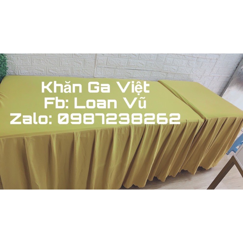 Ga giường gội đầu chất liệu thun, may theo số đo, nhiều màu sắc