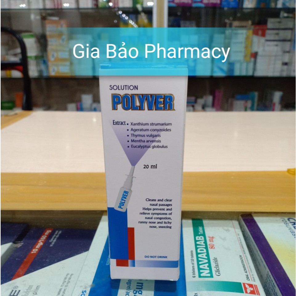 Xịt vệ sinh mũi POLYVER vệ sinh mũi hàng ngày