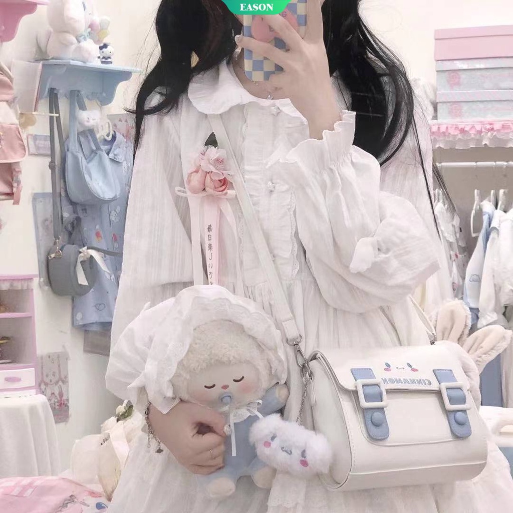 Sanrio Túi Đeo Chéo Vai Bằng PU Hình Cinnamoroll Và Kuromi Đáng Yêu Thiết Kế Thời Trang Đơn Giản