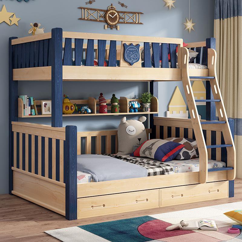 Gói lắp đặt giường tầng gỗ cứng dày trẻ em chiều cao người lớn