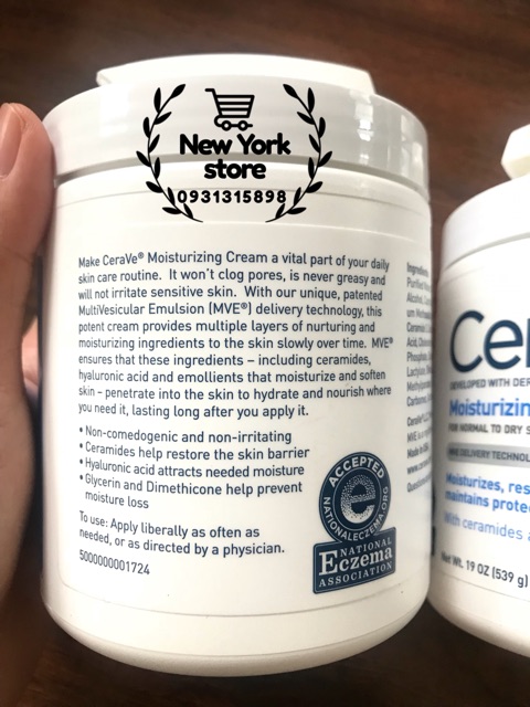 Kem dưỡng Cerave Moisturizing Cream 539g USA