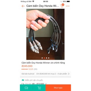 Cảm biến Oxy Honda Winner zin chính hãng / cảm biên oxi khí thải