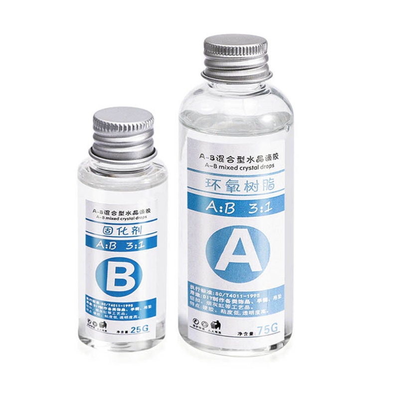 1 Bộ Khuôn Làm Trang Sức Resin Epoxy Trong Suốt Độ Dính Cao 3: 1