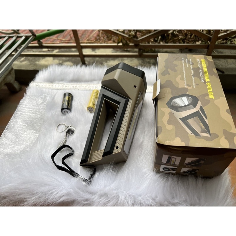 Đèn pin cầm tay quân đội siêu sáng có cổng sạc usb