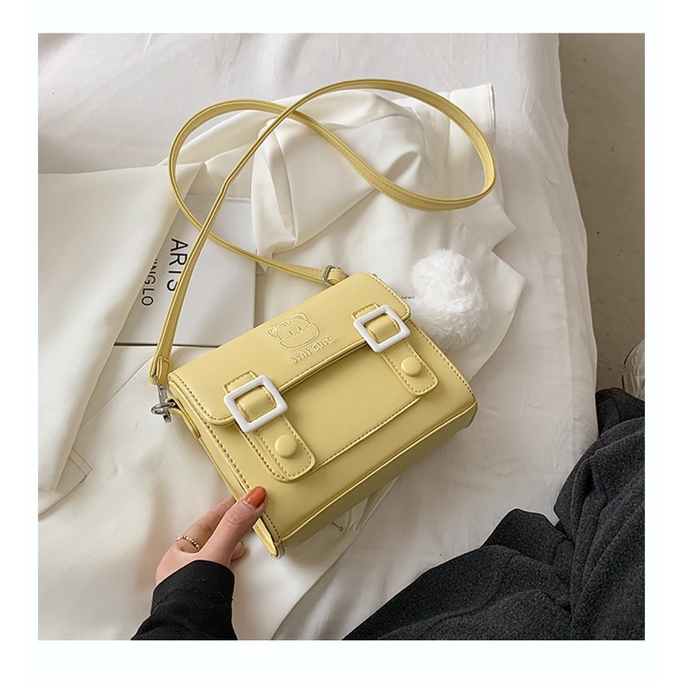 Túi Xách Đeo Vai Kiểu Vuông Nhỏ Thời Trang Pháp Quý Phái