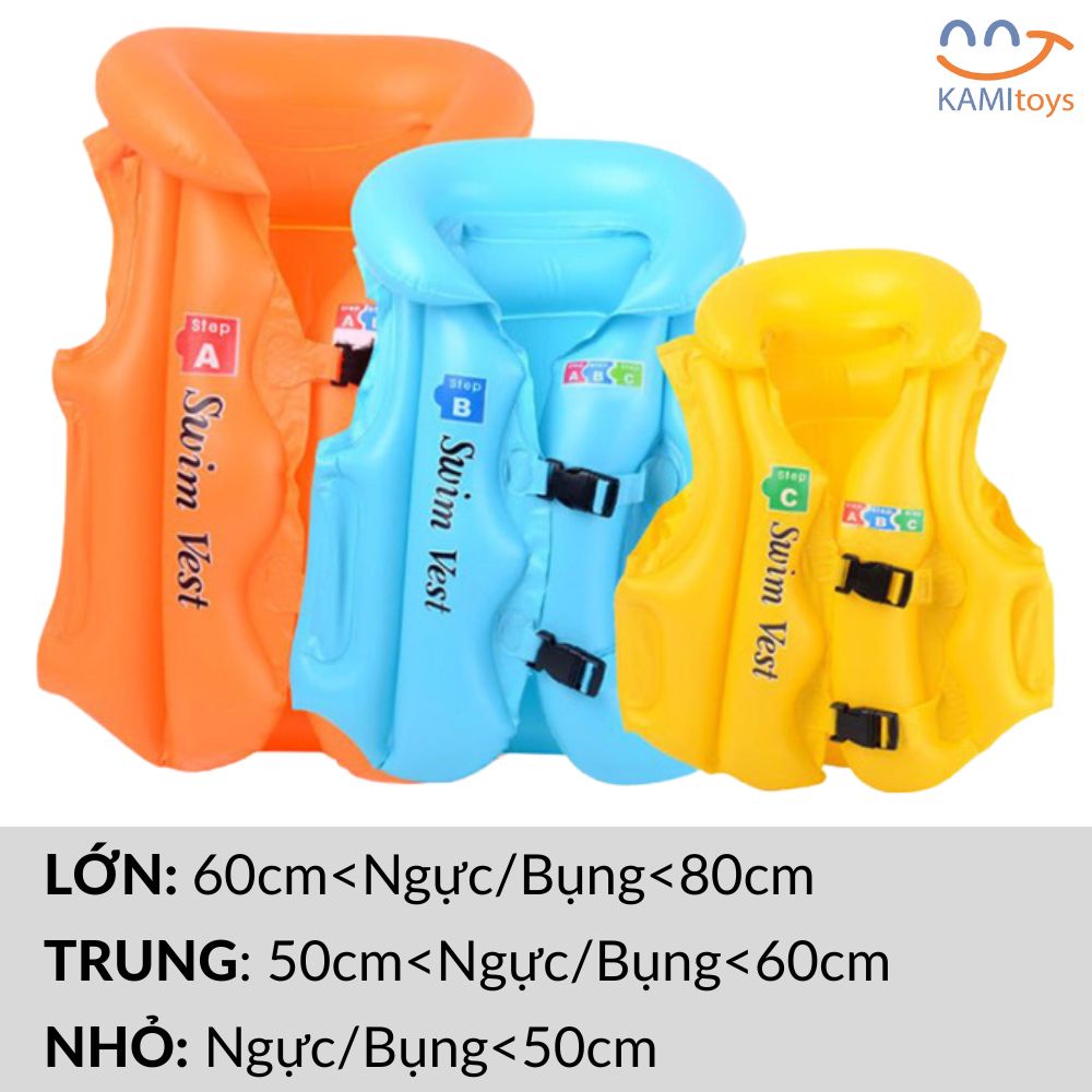 COMBO Bé tập bơi: Áo phao bơi +Mũ+Kính cho trẻ 1-7 tuổi