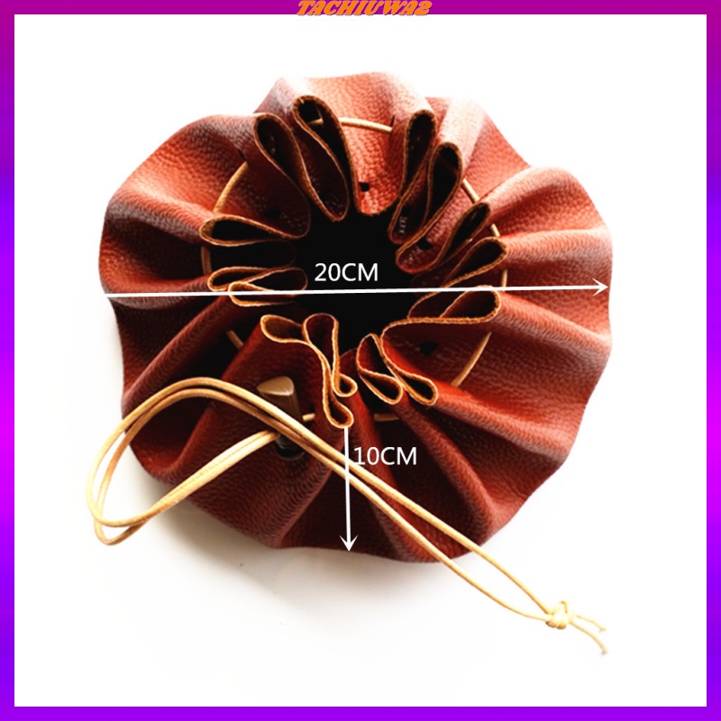 Túi Dây Rút Đựng Đồ Dùng Bằng Da Pu Kích Thước Lớn 15 &quot;Tachiuwa2