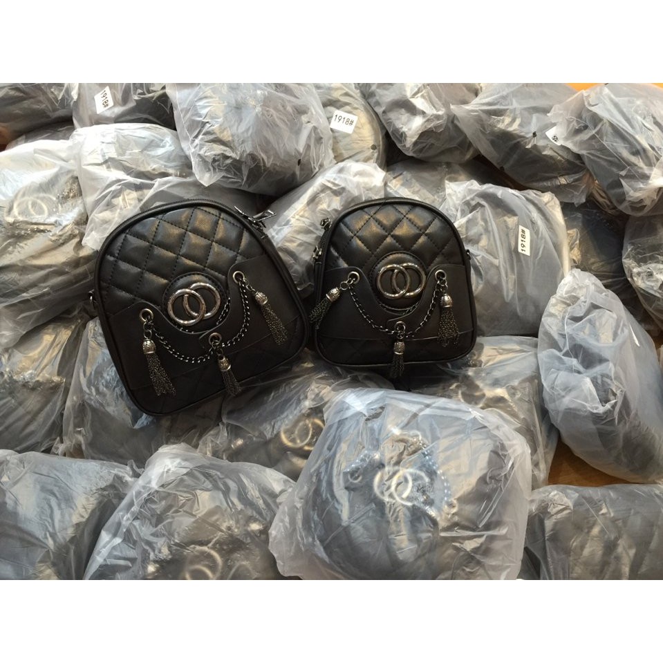 Túi xách dạo phố : Balo Con Ếch Full Đen