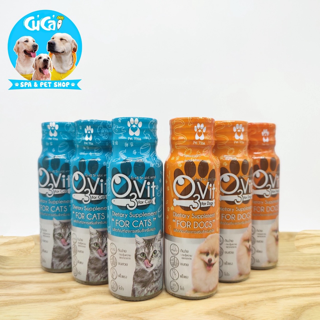Siro ăn ngon O3vit 50ml bổ sung vitamin và omega-3 cho chó mèo, siro kích thích ăn ngon miệng chó mèo - Củ Cải Pet Shop