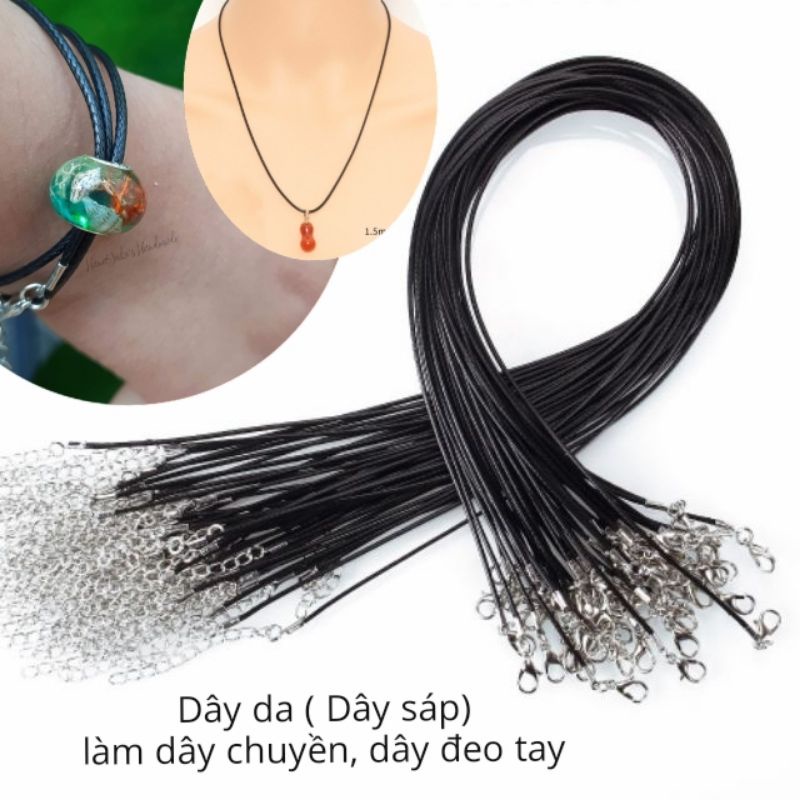 Dây da làm dây chuyền, dây đeo tay - Mua càng nhiều, giá càng tốt