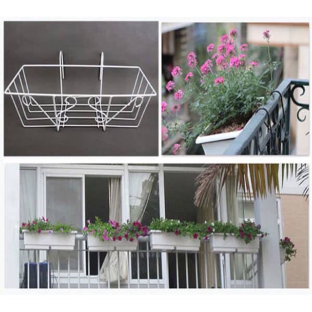 Combo Bộ Chậu dài trồng Rau, Thủy Canh, Nuôi Cá Sân Thượng, Trồng hoa kiểng (size 48: Chậu+khung+vĩ lót)