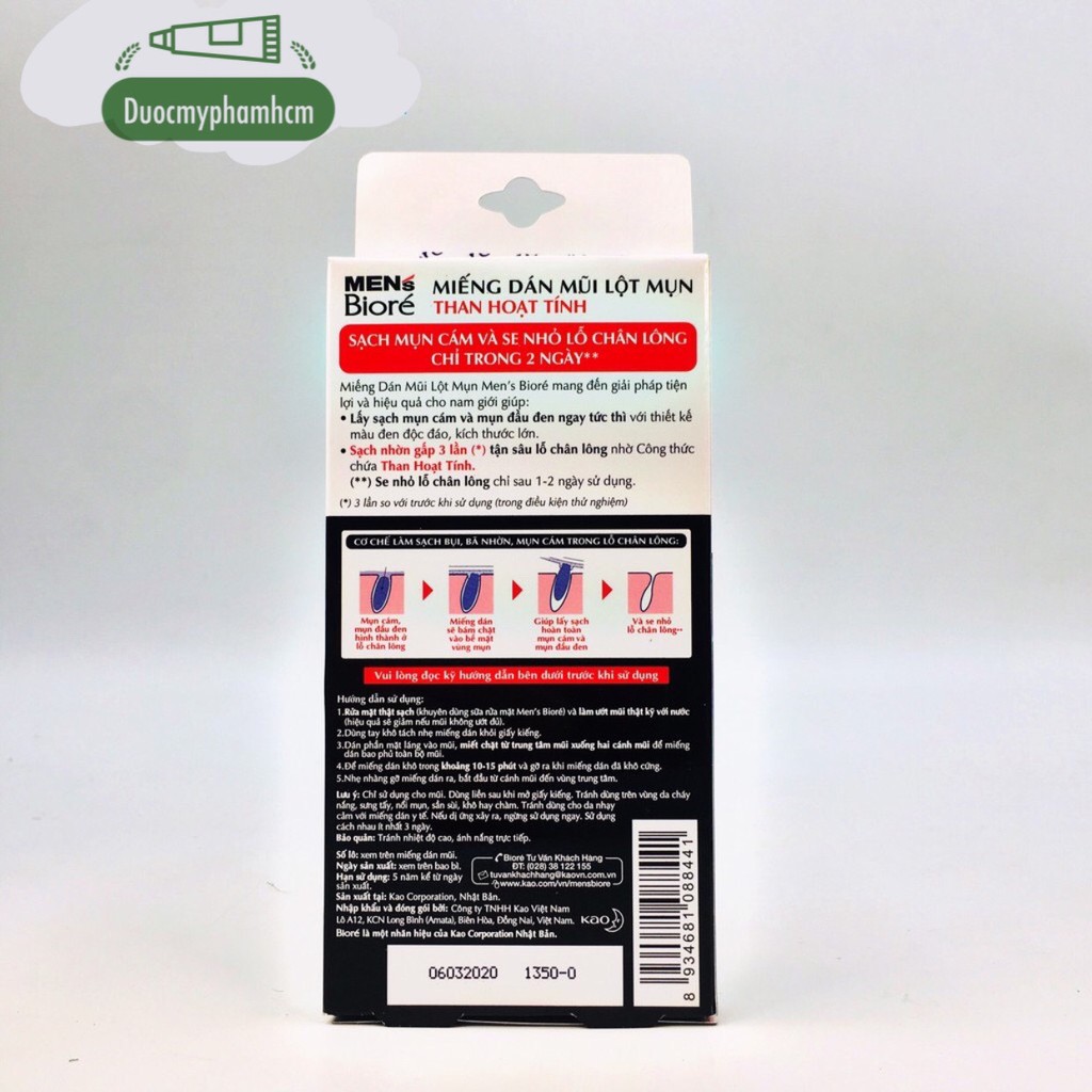 Miếng Dán Mũi Lột Mụn Biore - Hộp 4 Miếng