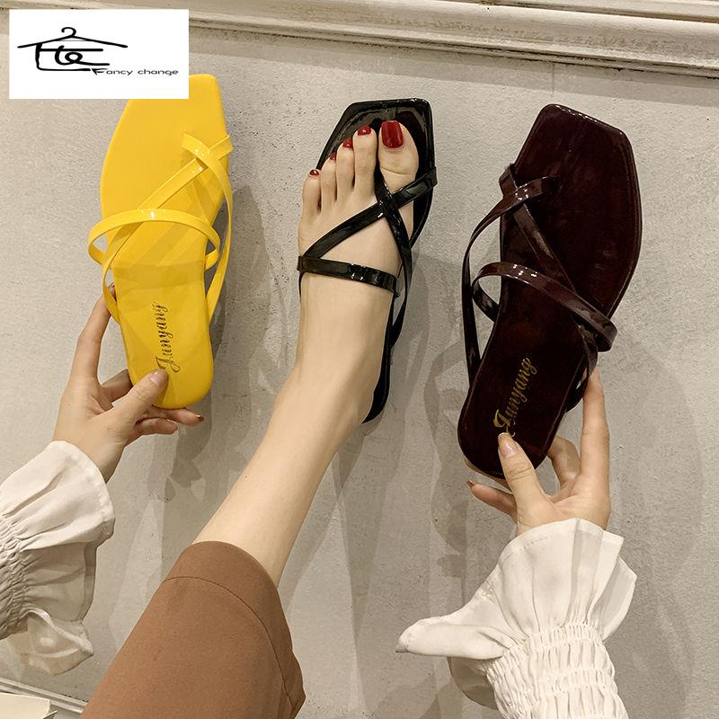 Dép Đế Bằng Chống Trượt Phong Cách Hàn Quốc Thời Trang Mùa Hè 2020 Mới Cho Nữ