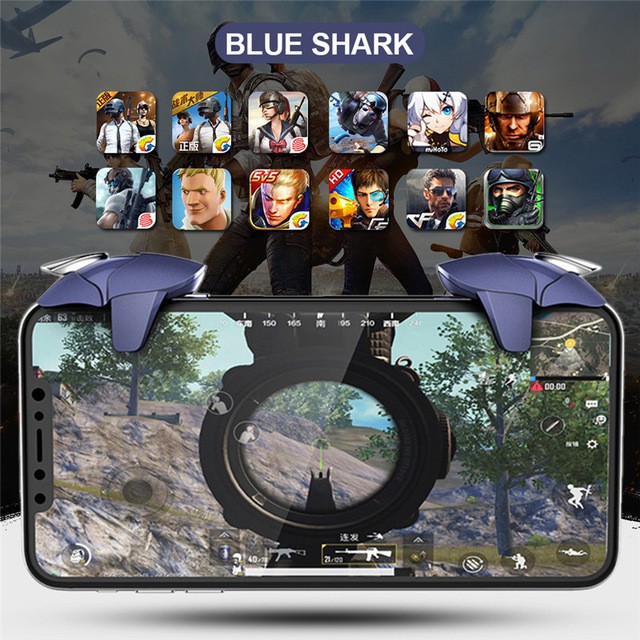 Nút bắn Pubg Freefire Blue Shark
