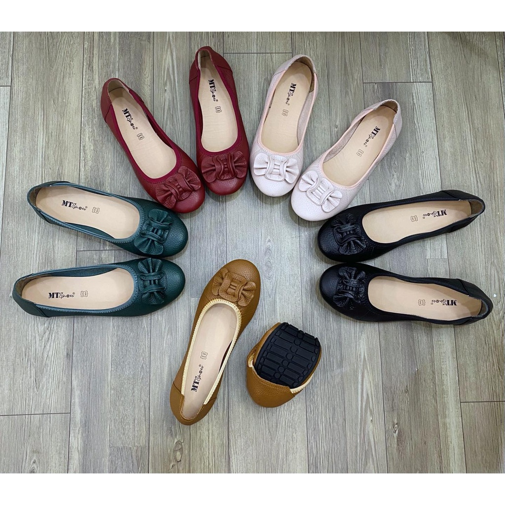 [shop giay minh thu] Buppe da thật đế cao su MT15