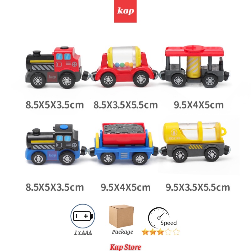 Xe lửa, Tàu hỏa chạy pin  - xe chơi được trên đường ray gỗ