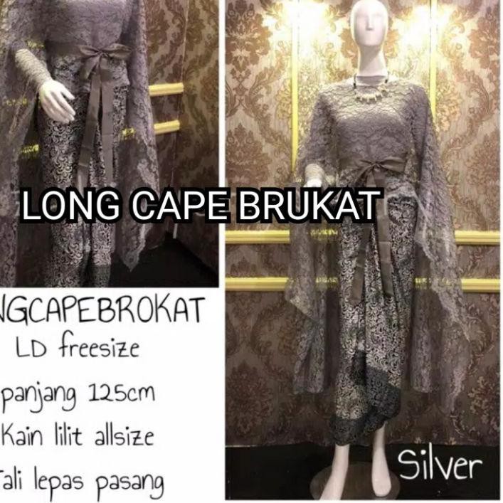 Set Áo Choàng Dài BRUKAT KEBAYA BRUKAT Đầm BATIK Dài Dự Tiệc KEBAYA 052 | BigBuy360 - bigbuy360.vn