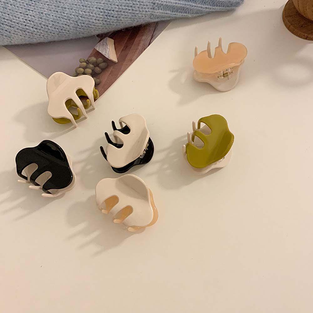 VANES1 Kẹp Tóc Càng Cua Đơn Giản Màu Sắc Ngọt Ngào Phong Cách Hàn Quốc Cho Nữ