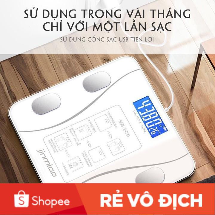 [UY TÍN] Cân Điện Tử Kết Nối Bluetooth Đo Chỉ Số Sức Khỏe, Hoạt Động Thể Thao [ĐO CHUẨN CHỈ SỐ CƠ THỂ]