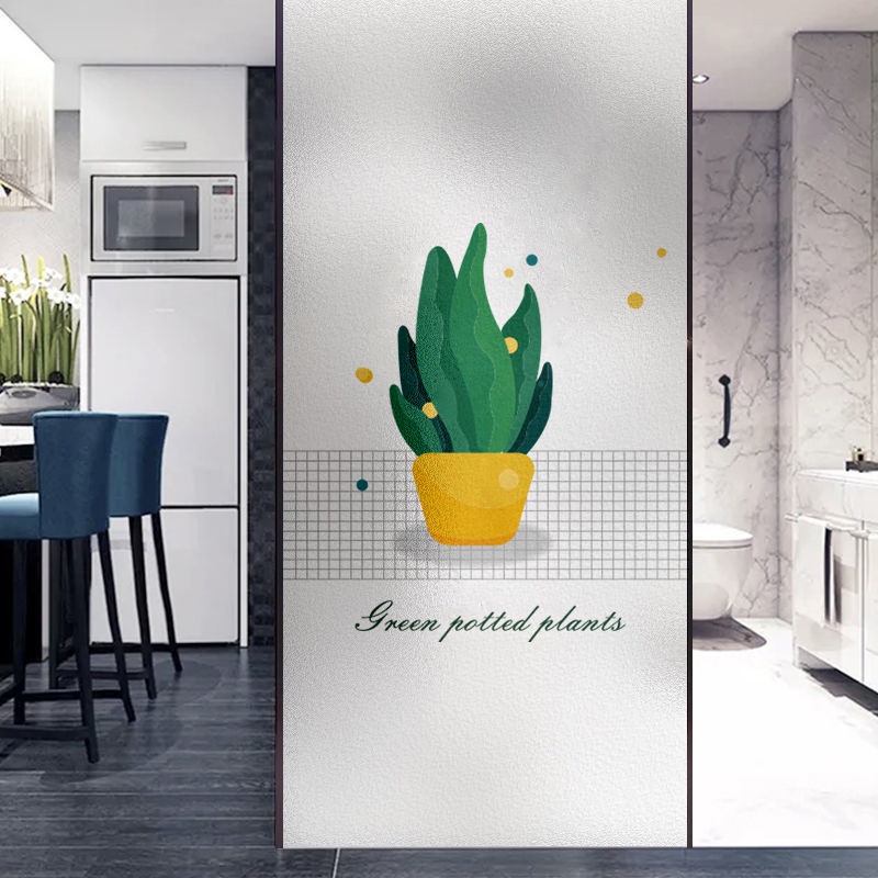 Miếng Dán Cửa Kính Mặt Nhám Mờ Chống Nhìn Trộm Cho Phòng Ngủ/Phòng Tắm