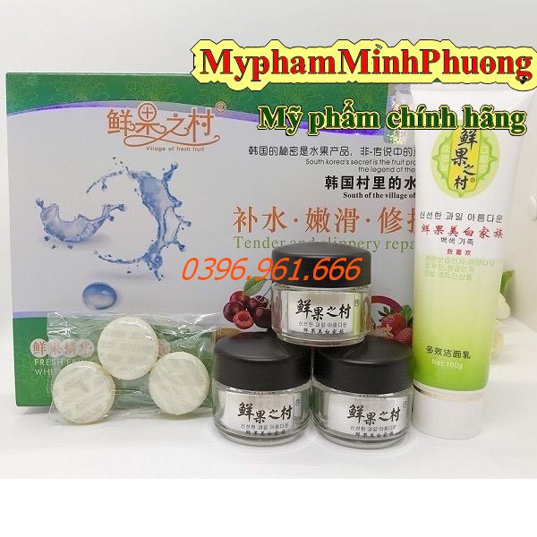 BỘ MỸ PHẨM TRẮNG DA DECHANGKUM CHIẾT XUẤT HOA QUẢ