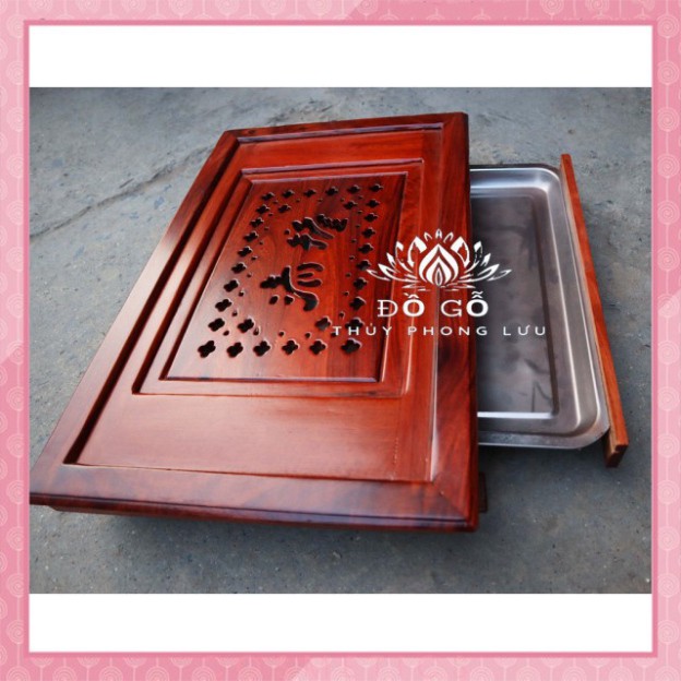 Khay trà tần thủy hoàng-gỗ hương khay trà chữ nhật hiện đại cỡ to 55x35/64x40 -RẺ VÔ ĐỊCH