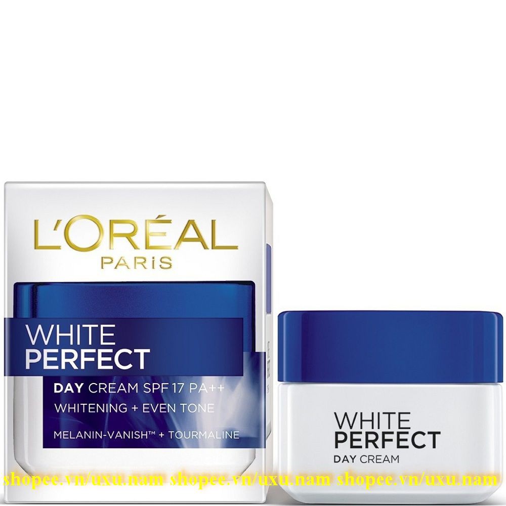 Kem dưỡng da trắng mượt đều màu ngày, đêm Loreal Paris White Perfect 100% chính hãng