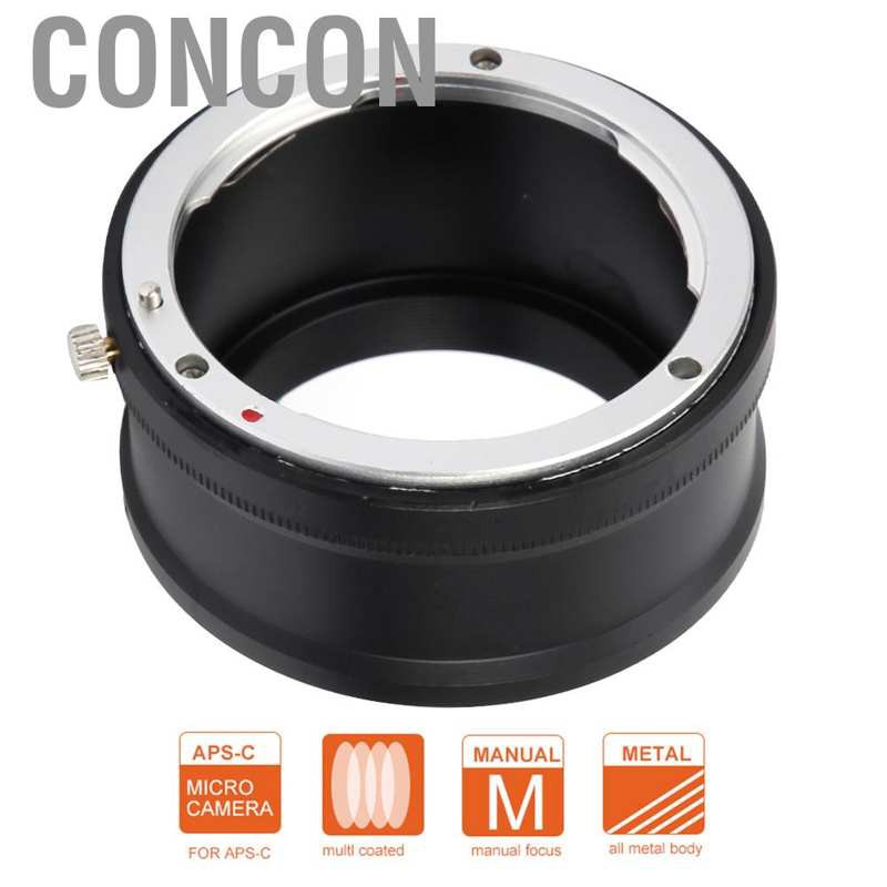 CONCON MF Metal Lens Mount Adapter Ring for Nikon AI to Sony NEX DSLR Camera