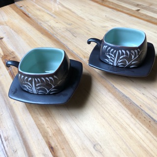 Combo 2 Bộ Tách Cafe Khắc Trúc