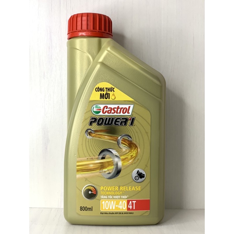 Nhớt XE SỐ Castrol Power 1 4T, SAE 10W40, API SN