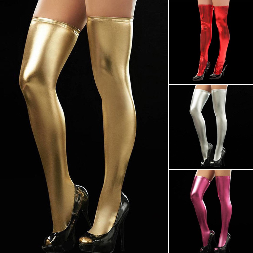 Quần Tất Cao Su Latex Spandex Latex Co Giãn Gợi Cảm Cho Nữ