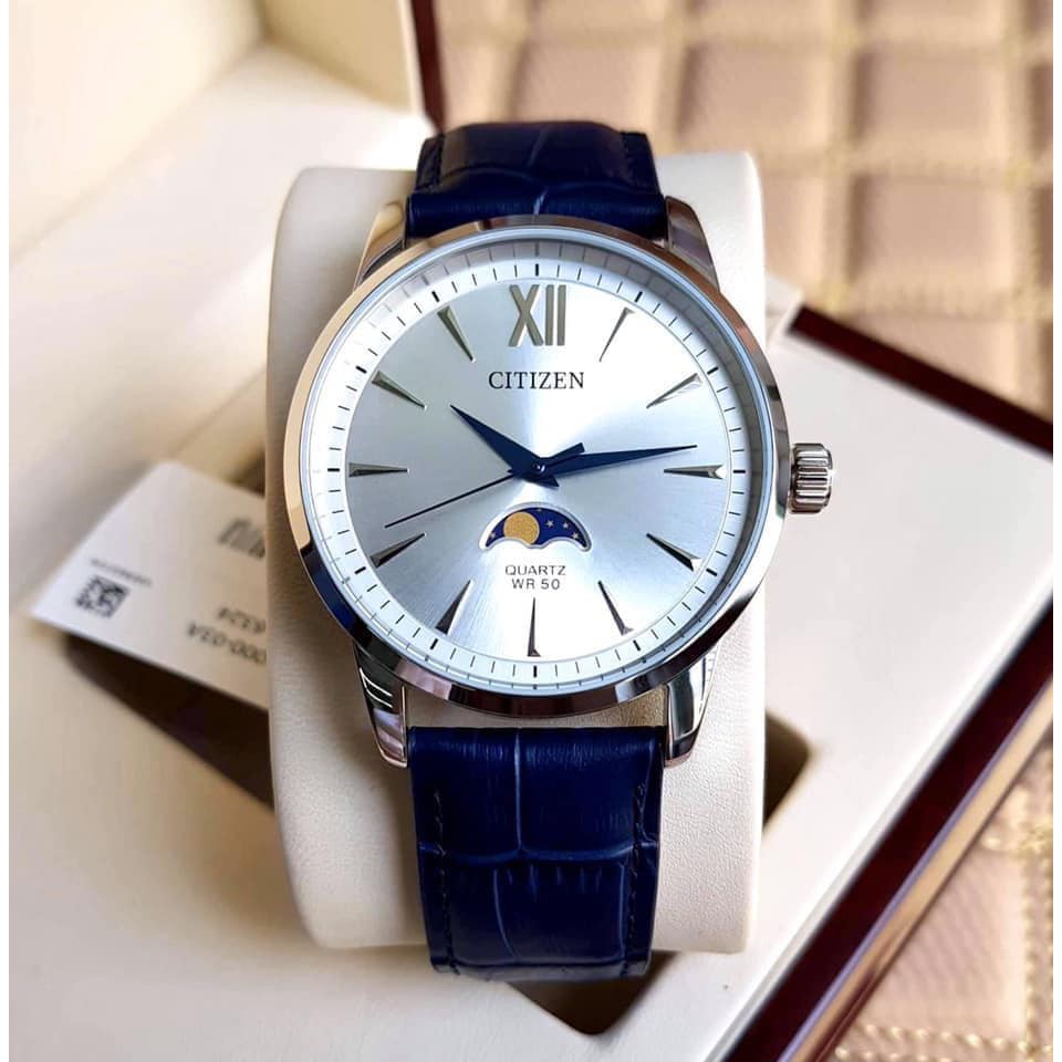 Đồng Hồ Nam Citizen AK5000-03A Dây Da Chính Hãng