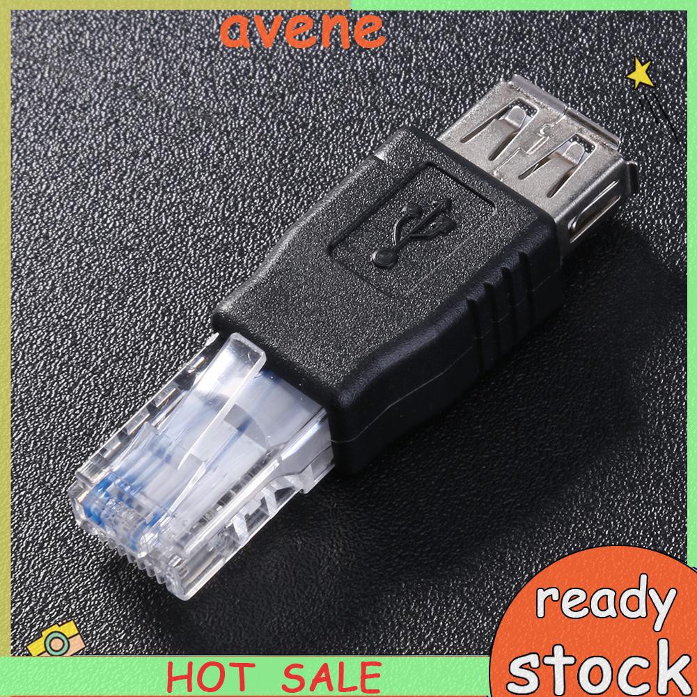 Dây Cáp Chuyển Đổi Avene Crystal Head Ethernet Rj45 Male Sang Usb Female Lan Network Cable