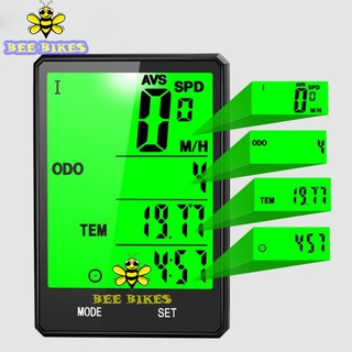 Đồng hồ đo tốc độ xe đạp không dây  BICYCLE COMPUTER có đèn nền