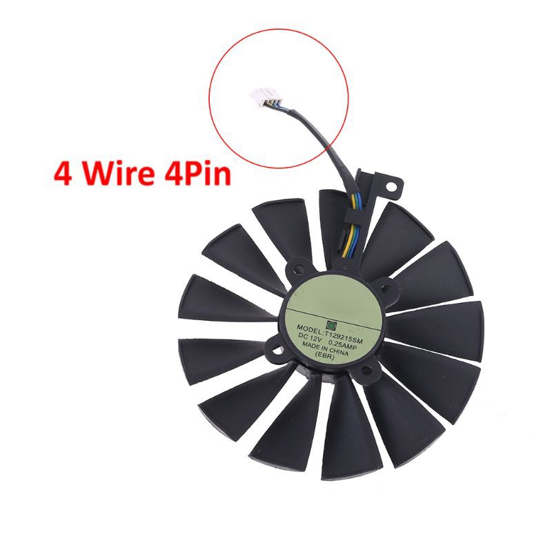 RUN♡ T129215SM 12V 95mm VGA Fan For ASUS STRIX RX470 RX580 Graphics Card Cooling Fan | BigBuy360 - bigbuy360.vn