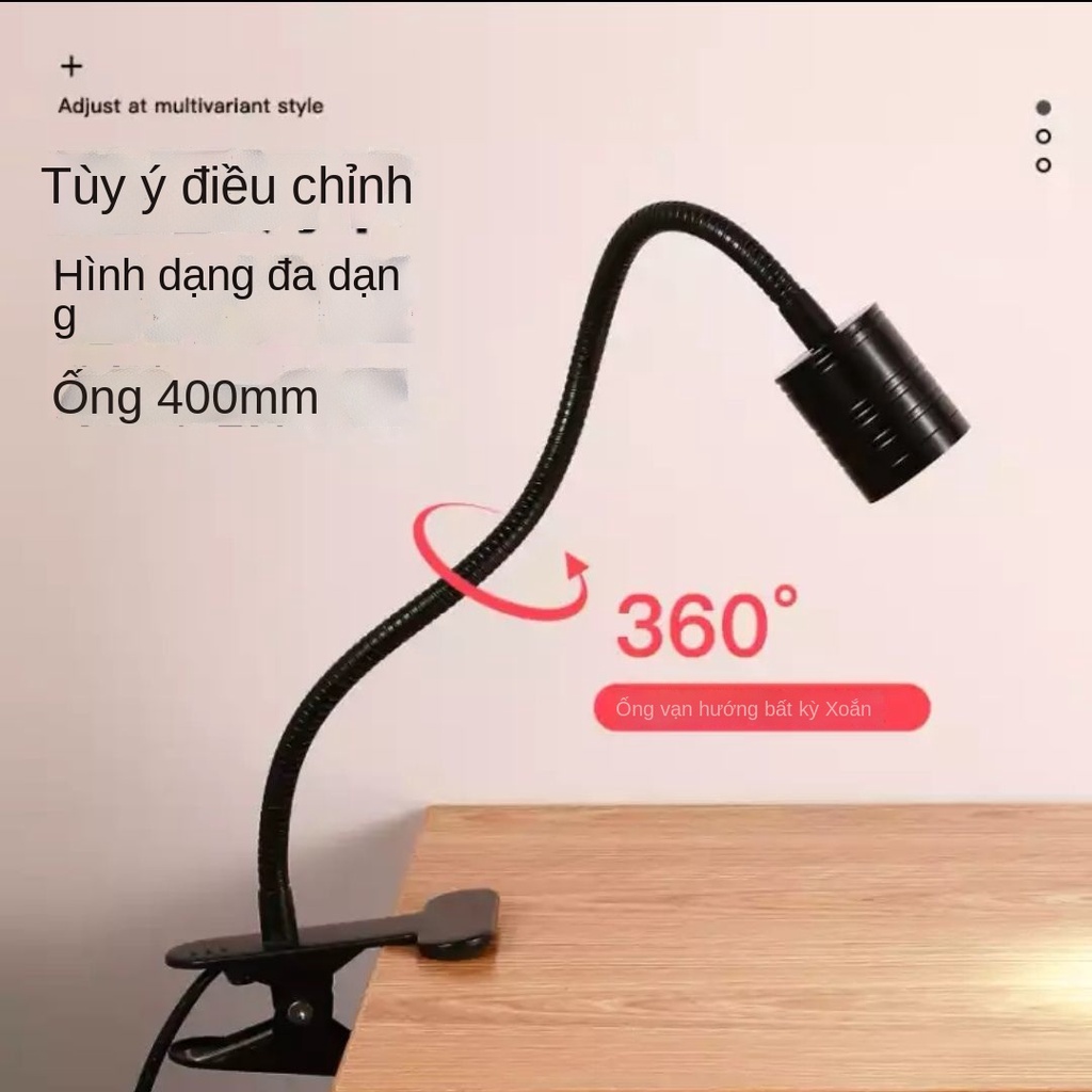 ❅✻Đèn LED bảo vệ mắt để bàn đèn bảo vệ mắt sáng tạo clip dài cánh tay ký túc xá phòng ngủ bàn làm việc máy móc siêu sáng